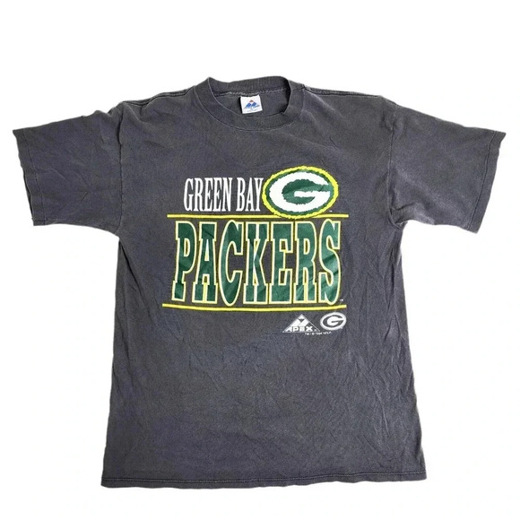 Apex One Green Bay Packers Graphic Men's Shirt Size Large Football Double Sided - Picture 2 of 9